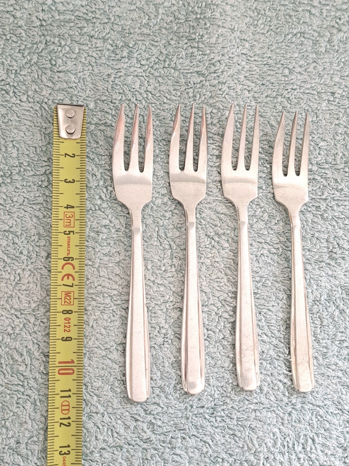 Set van 12 Gero verzilverde gebaksvorkjes, Ophalen of Verzenden