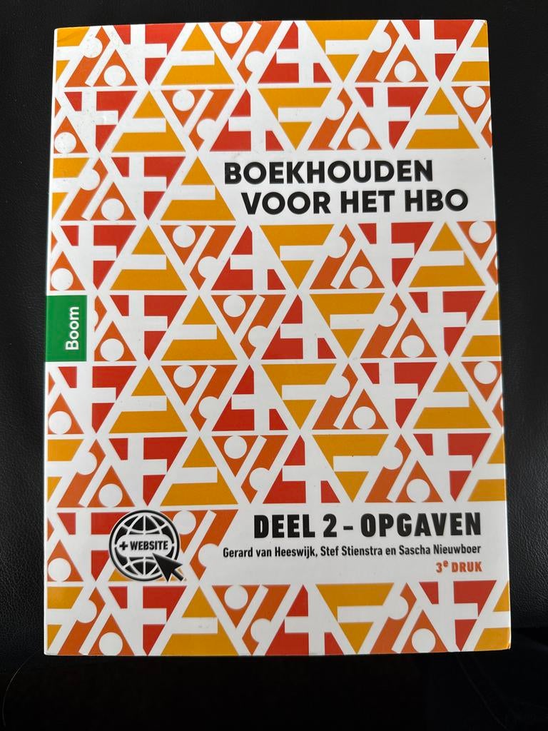 Boekhouden voor het HBO Deel 2 - Opgaven 3e druk, Ophalen of Verzenden, Gamma, Zo goed als nieuw, HBO