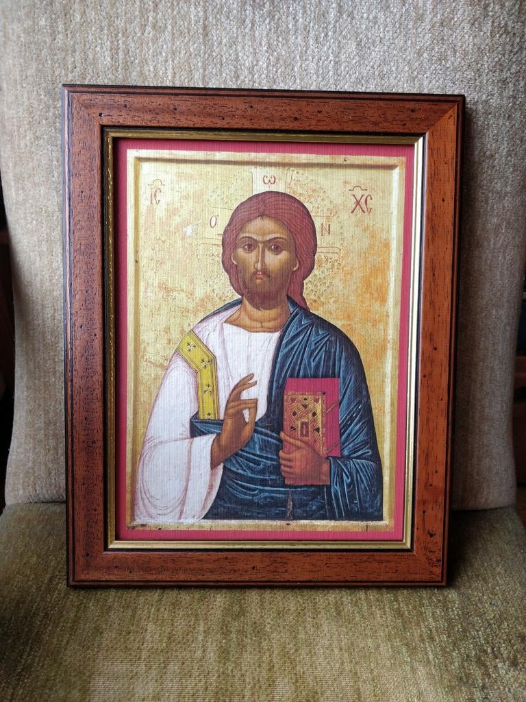 Orthodox Icoon Jezus Christus Pantocrator, Antiek en Kunst, Antiek | Religie, Ophalen of Verzenden