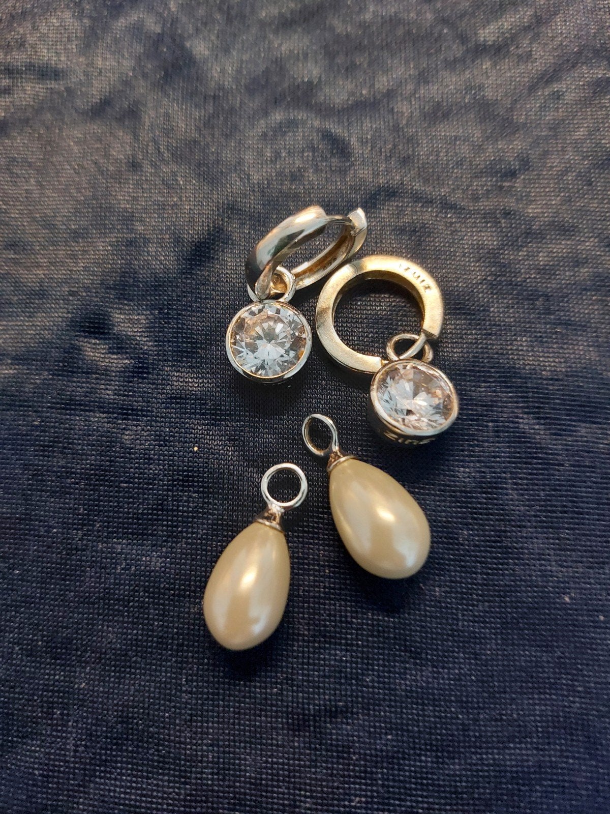 Zinzi zilveren Zinzi oorbellen met wisselbare hangers, Sieraden, Tassen en Uiterlijk, Oorbellen, Ophalen of Verzenden, Zo goed als nieuw