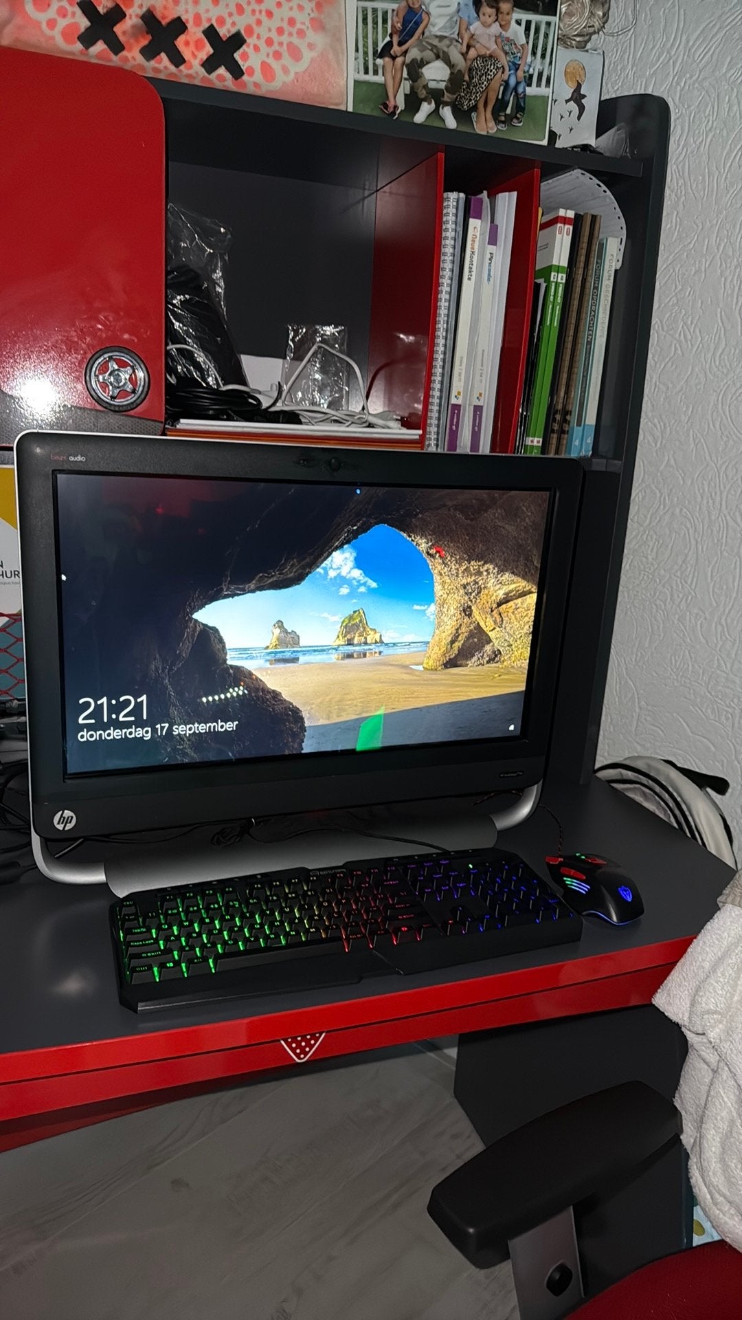 HP All-in-One PC met toetsenbord en muis (zonder muismat), 2 tot 3 Ghz, Ophalen of Verzenden, Zo goed als nieuw, Gaming