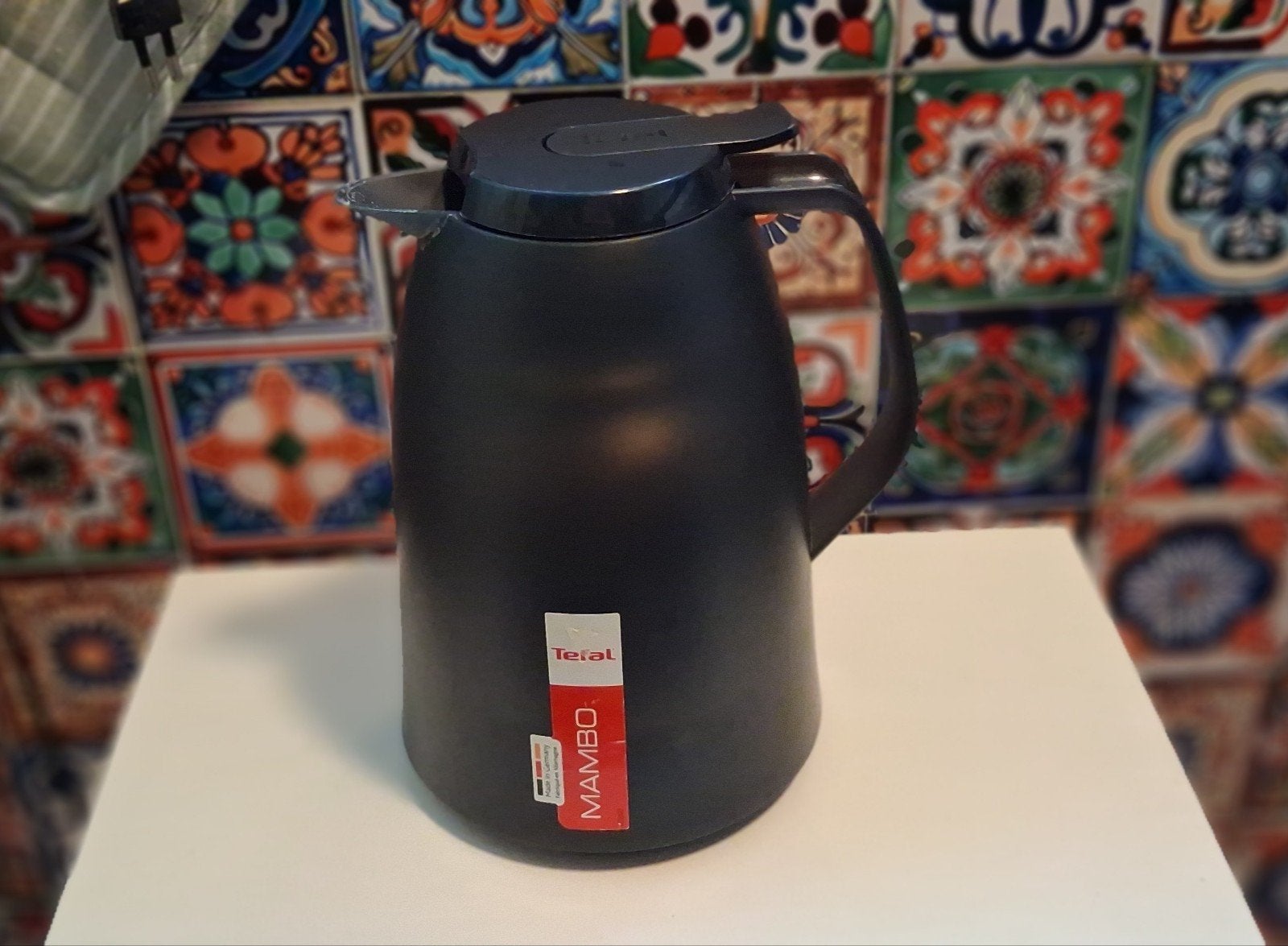 Tefal Mambo Thermoskan - Zwart, 1.0L, 1 tot 2 liter, Ophalen of Verzenden, Gebruikt