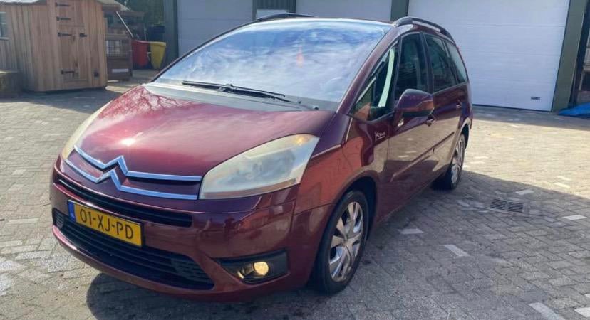 Citroën C4 (Grand) Picasso 2.0 16V Eb6v 2007 Rood, Auto's, 4 cilinders, 1535 kg, 7 stoelen, C4 (Grand) Picasso