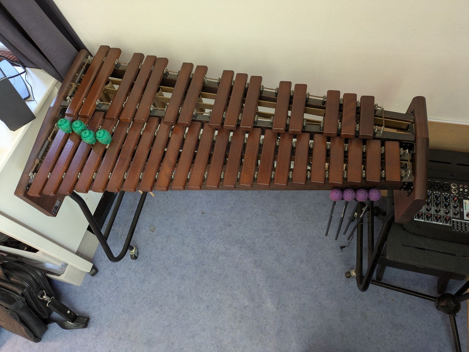 Saito Marimba - Vintage Percussie instrument, Muziek en Instrumenten, Percussie, Ophalen, Gebruikt, Melodische percussie