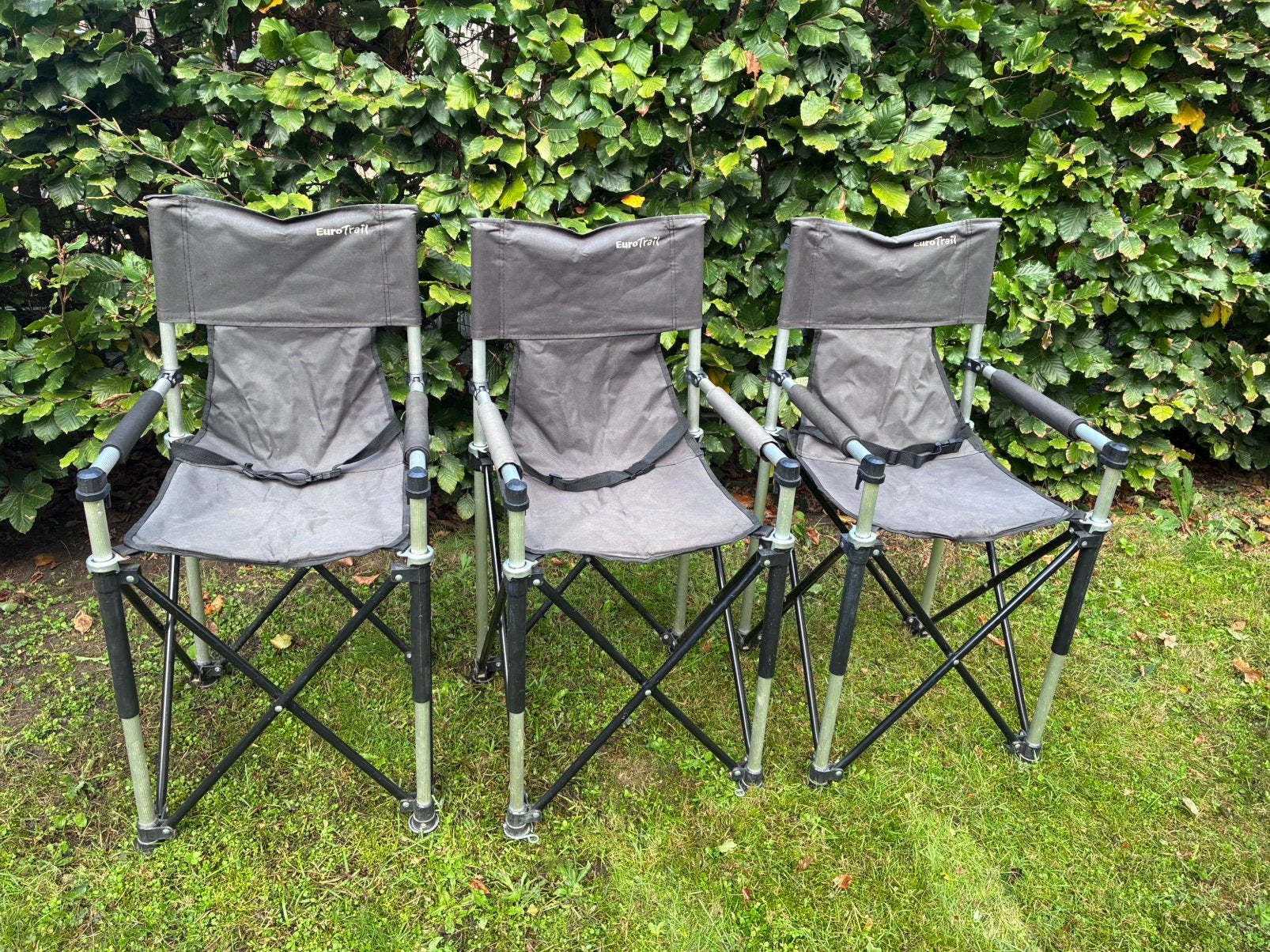 Set 3x Eurotrail camping zitje junior scouting vissen kamp, Ophalen of Verzenden, Zo goed als nieuw, Campingstoel