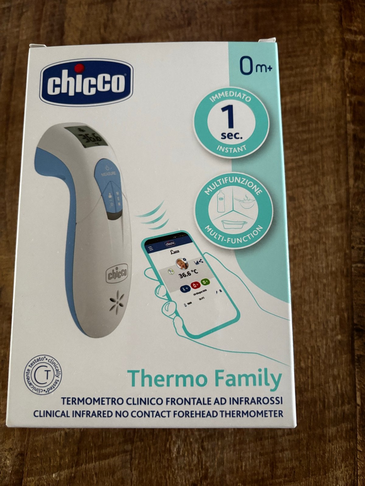 Chicco Thermo Family Infrarood Voorhoofdthermometer, Ophalen, Zo goed als nieuw