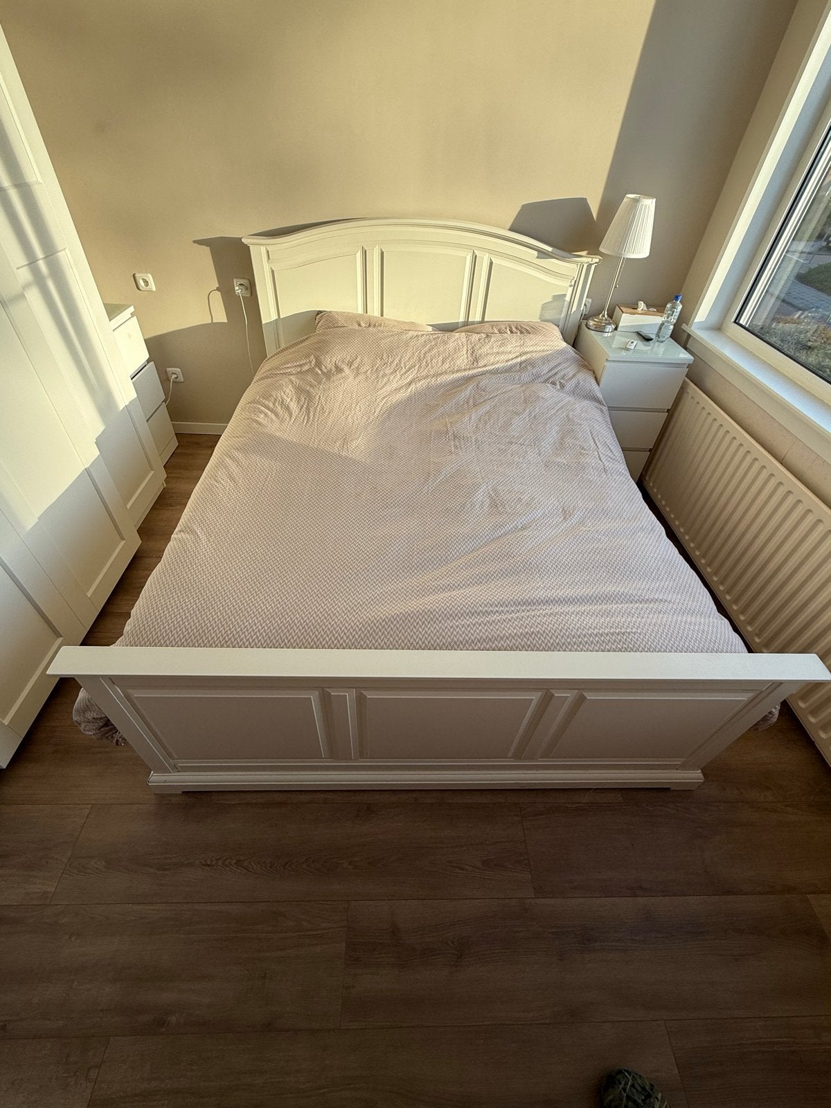 *IKEA LIATORP BED 160x200*, Ophalen, Gebruikt, Wit, Tweepersoons
