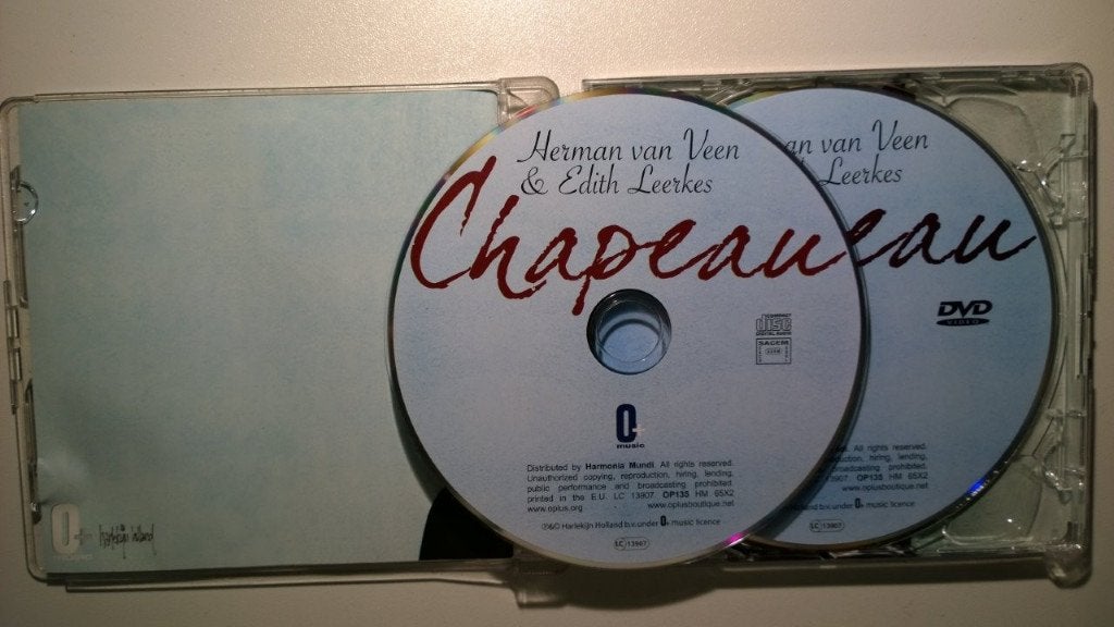 Herman van Veen & Edith Leerkes - Chapeau (CD + DVD), Inclusief DVD, Pop, Ophalen of Verzenden, Zo goed als nieuw