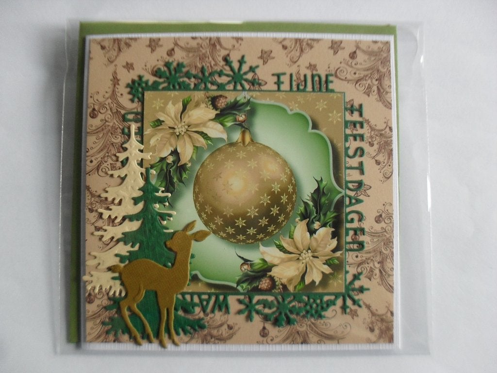 13 kerstkaart met envelop en verpakt, Ophalen of Verzenden, Nieuw, Kerst