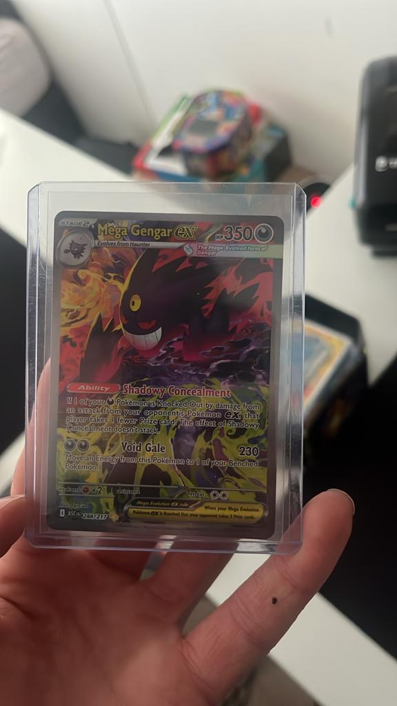 Mega Gengar EX | 284/217 | Pokémon kaart - Goeie staat!, Ophalen of Verzenden, Nieuw, Losse kaart, Foil