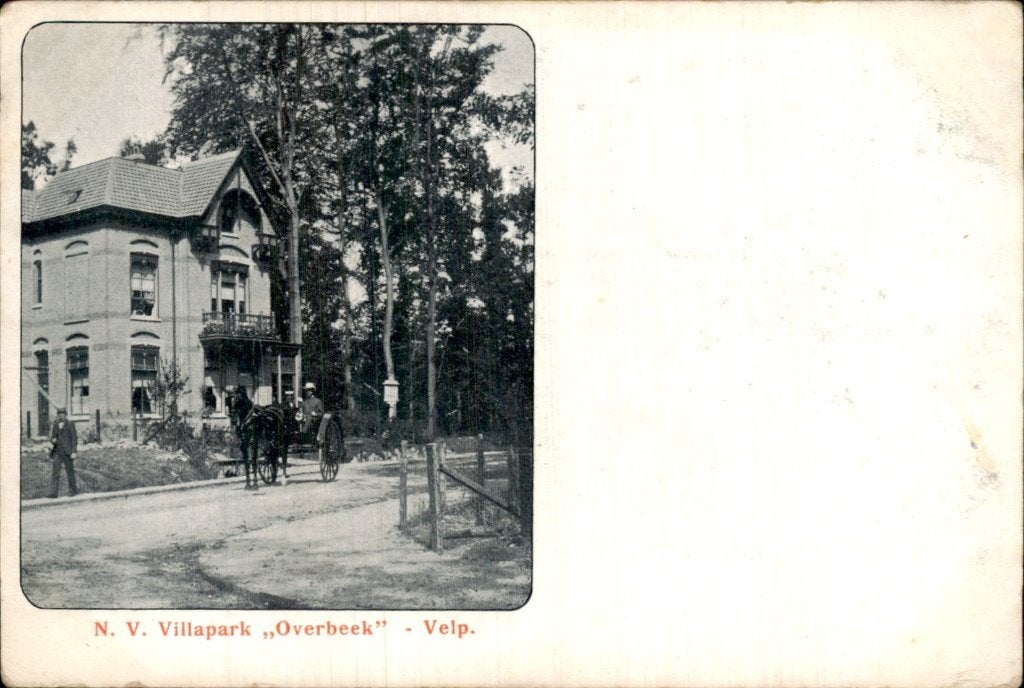 Velp - Villapark Overbeek - Villa, Ophalen of Verzenden, Voor 1920, Ongelopen, Gelderland