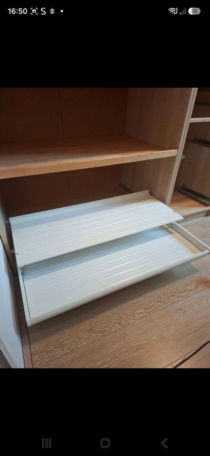 Uittrekbare plank voor kast - 100x58 cm pax kast komplement, Ophalen, Gebruikt