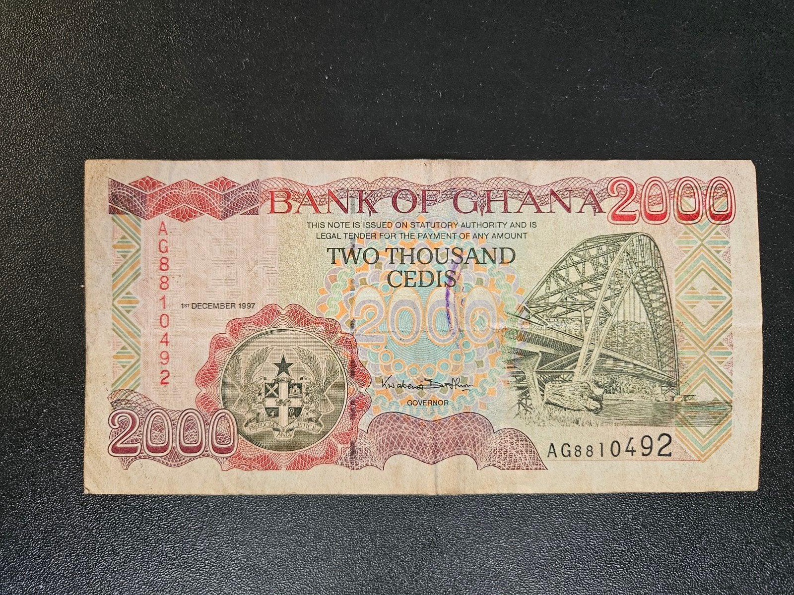 Ghana pick 33b 1997, Postzegels en Munten, Bankbiljetten | Afrika, Ophalen of Verzenden, Overige landen, Los biljet