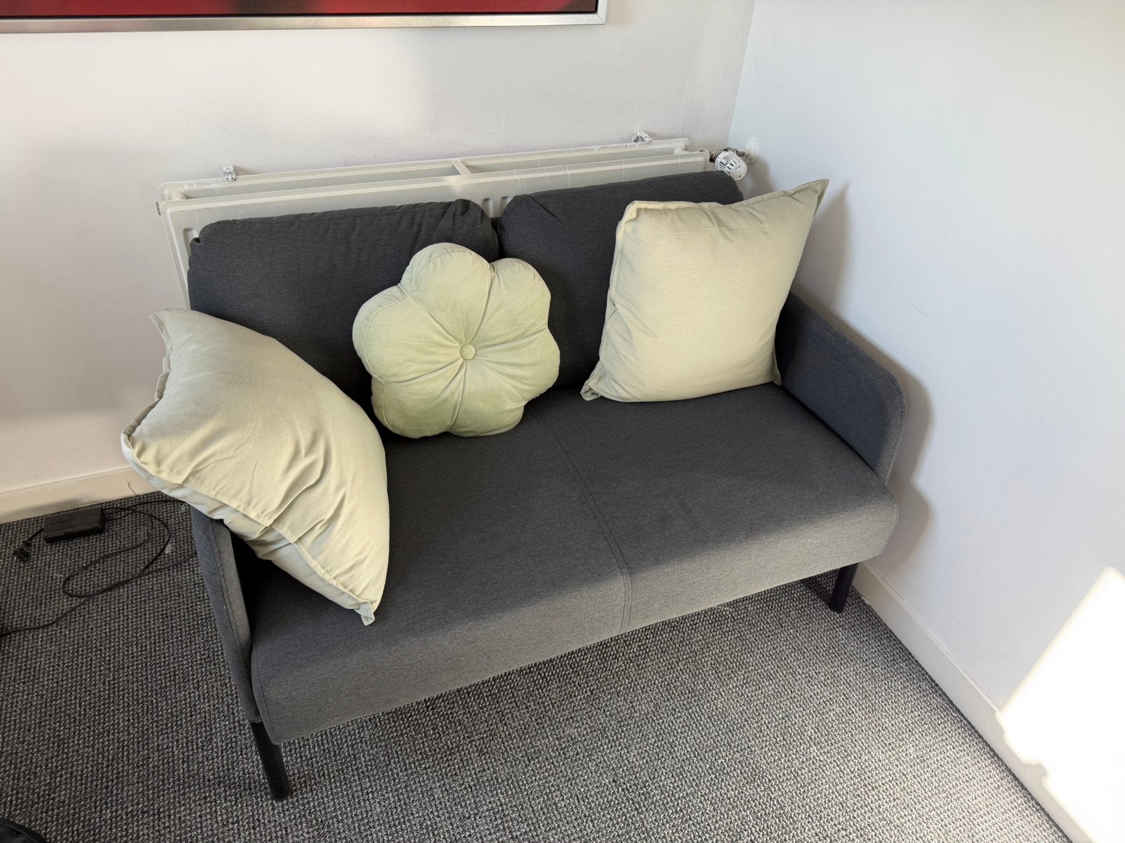 Ikea glostad 2 zitsbank incl kussens, Ophalen, Tweepersoons, 75 tot 100 cm, Zo goed als nieuw
