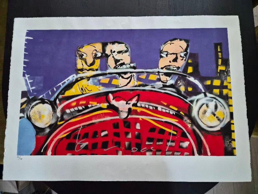 Herman Brood American Dream 1991 | Handgesigneerd | 65/100, Antiek en Kunst, Kunst | Litho's en Zeefdrukken, Ophalen, Gesigneerd