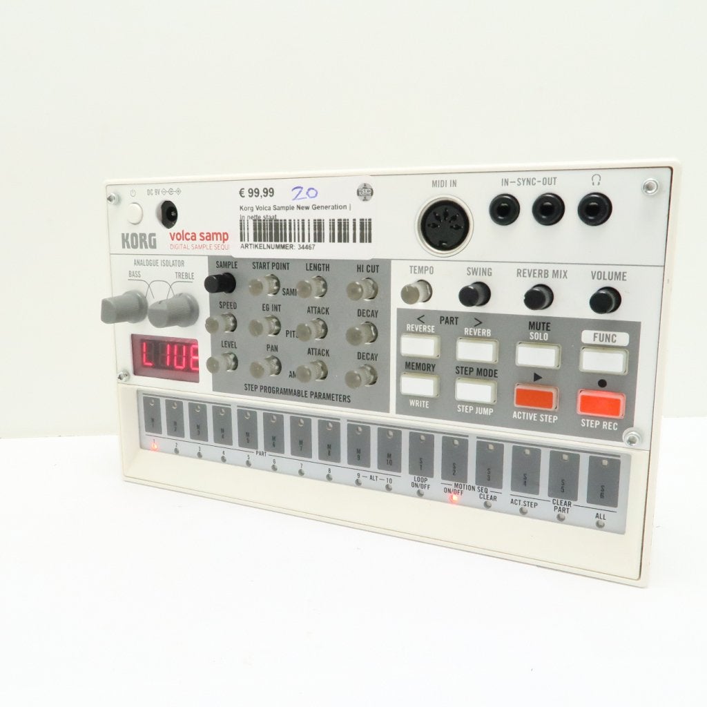 Korg Volca Sample 1st Gen | In nette staat, Muziek en Instrumenten, Synthesizers, Korg, Zo goed als nieuw, https://www.korg.com/nl/contact/