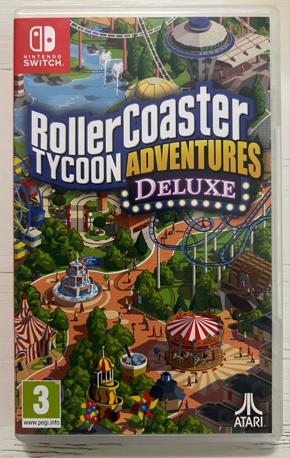 RollerCoaster Tycoon Adventures Deluxe - Nintendo Switch, 1 speler, Ophalen of Verzenden, Zo goed als nieuw, Vanaf 3 jaar