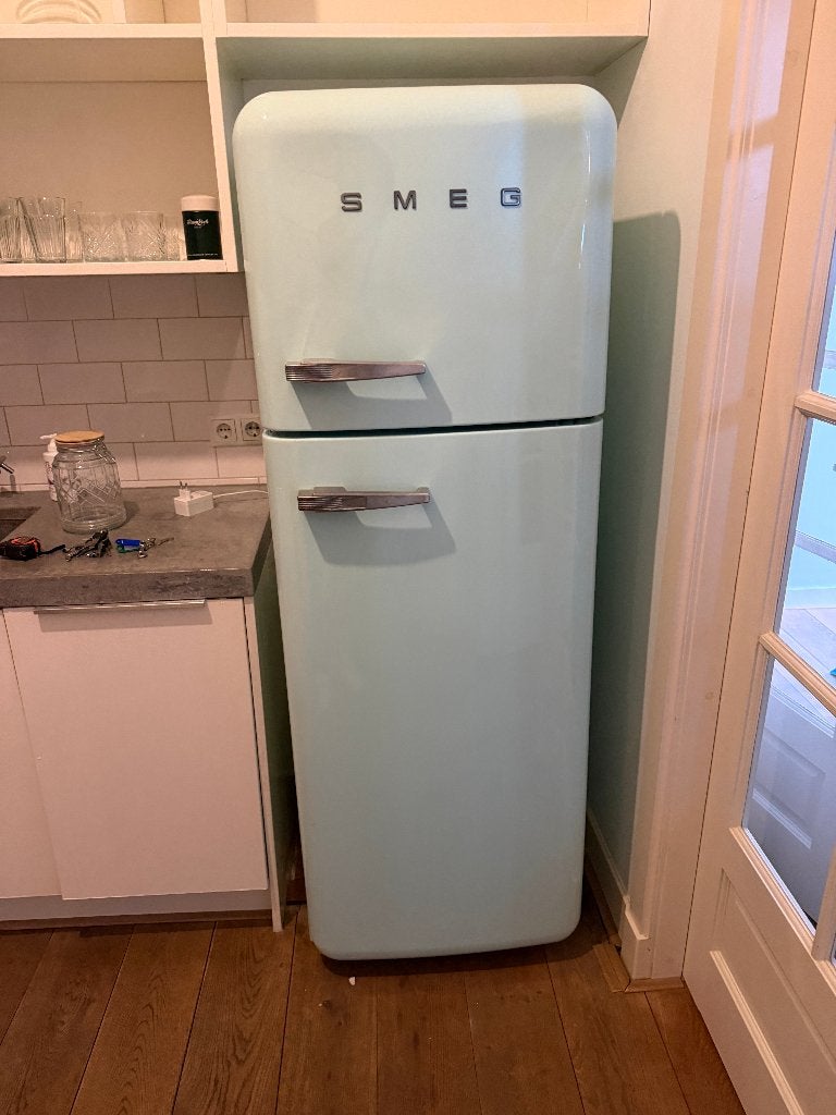 SMEG FAB30 Koel-/Vriescombinatie – Pastelgroen – 172 cm, Witgoed en Apparatuur, Koelkasten en IJskasten, Ophalen, 200 liter of meer