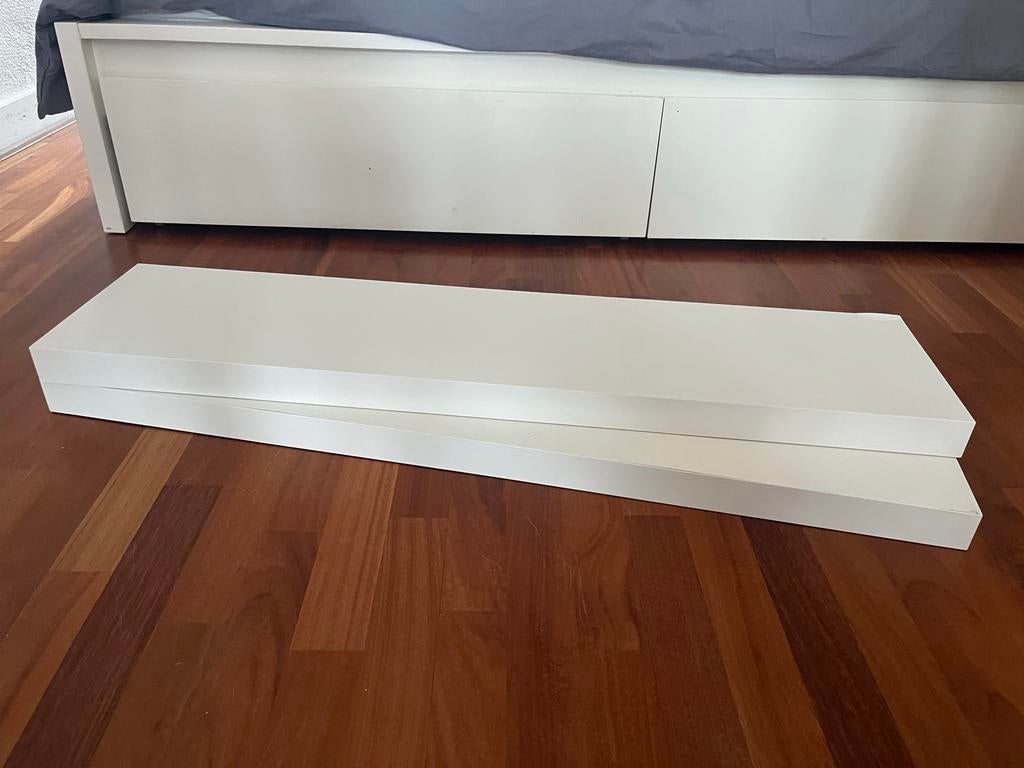2 IKEA LACK wandplanken 110x26 wit, Ophalen, Nieuw