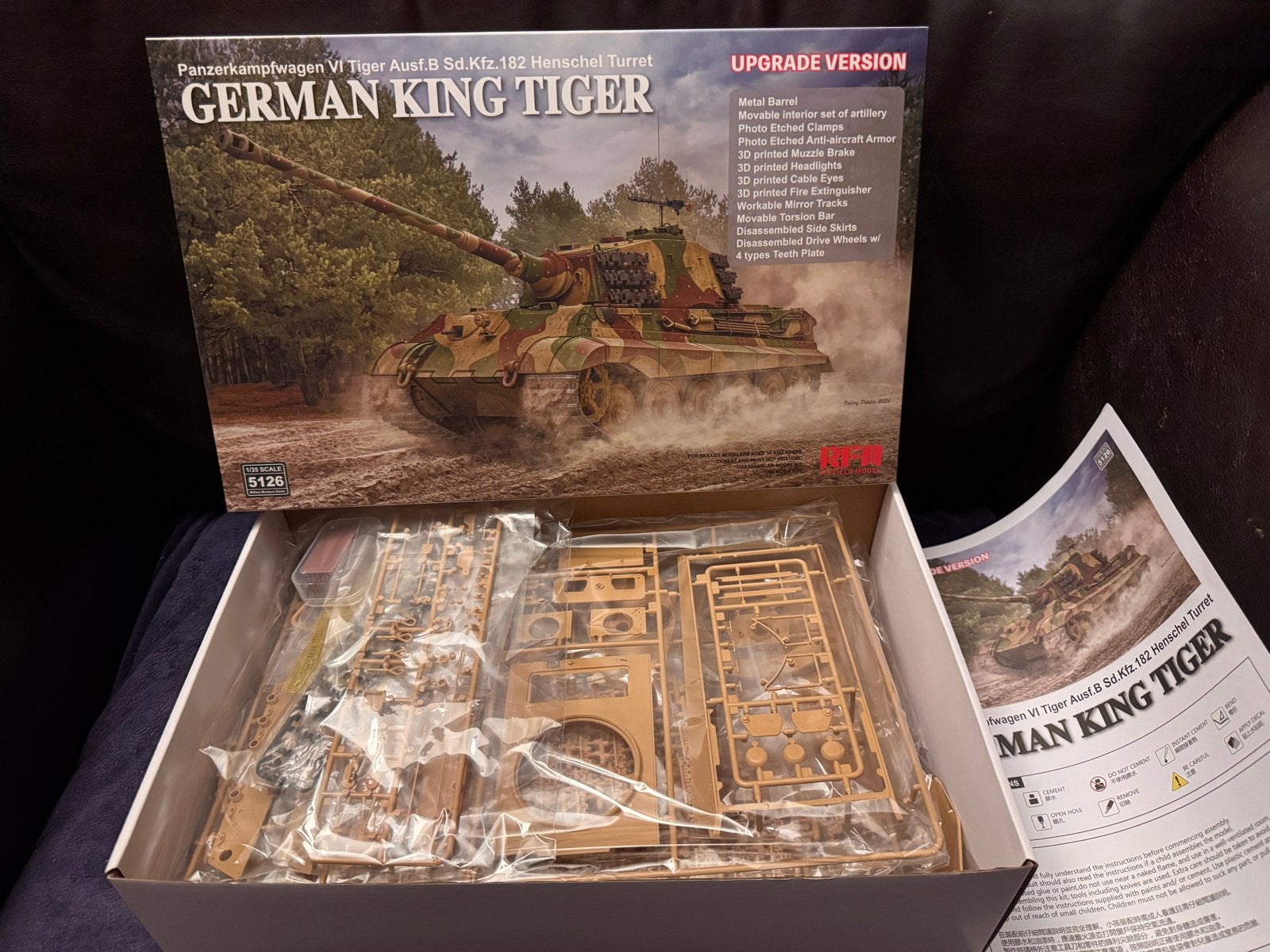 RFM 1/35 King Tiger Panzerkampfwagen VI Upgrade versie, Overige merken, Tank, 1:32 tot 1:50, Nieuw