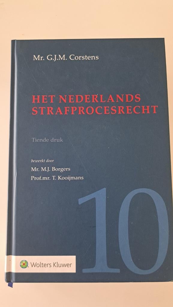 Het Nederlands Strafprocesrecht - 10e druk, Ophalen of Verzenden, Gamma, Mr. G.J.M. Corstens, WO