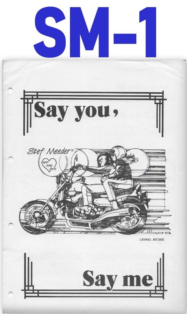Bo13 bladmuziek -SM1 -Lionel richie say you say me, Muziek en Instrumenten, Ophalen of Verzenden, Gebruikt, Artiest of Componist