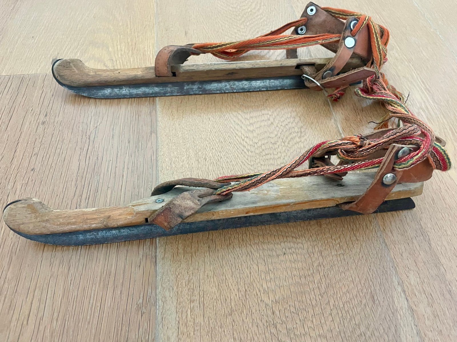 Vintage Friese doorlopers - Houten schaatsen, Ophalen of Verzenden, Gebruikt, Friese doorlopers, Overige merken