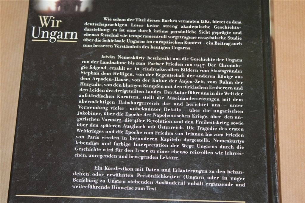 Wir, Ungarn — Hongaarse Geschiedenis Essay Zeldzaam [DE], Boeken, Ophalen of Verzenden, Zo goed als nieuw, Europa