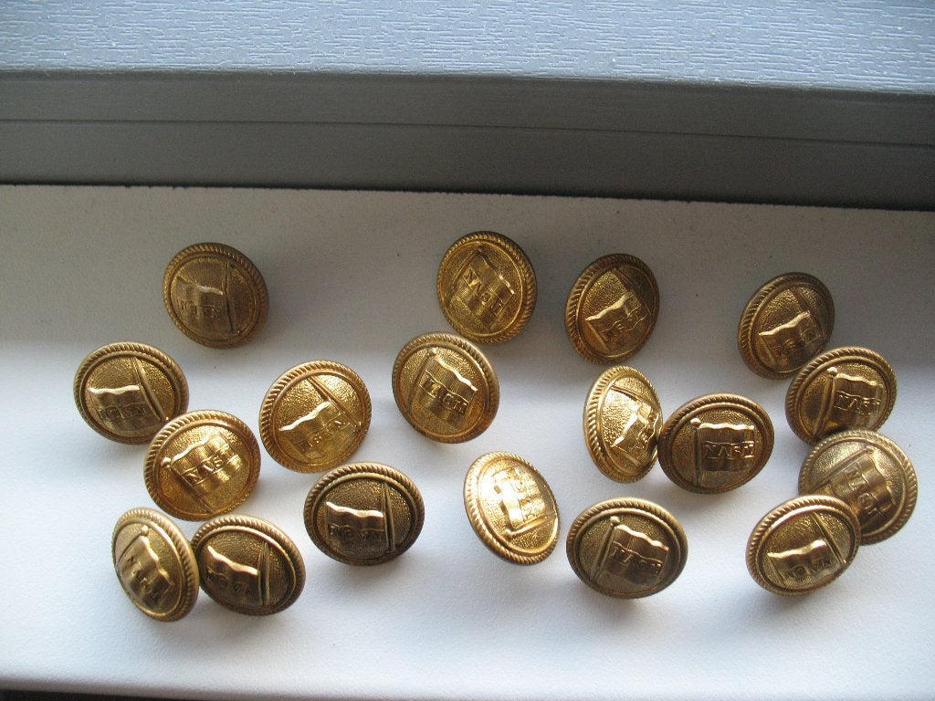 Lot Bol Knopen NASM *Kleur = Goud 18 stuks  ✨Zolderopruiming, Ophalen of Verzenden, Zo goed als nieuw, Knoop of Knopen