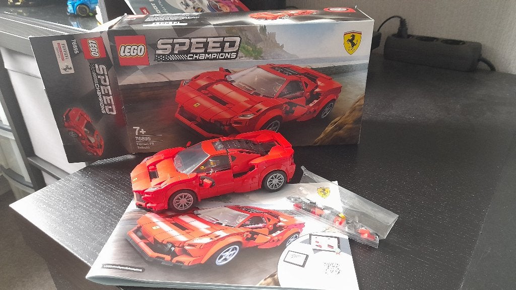 LEGO Speed Champions Ferrari F8 Tributo – 76895, Lego, Zo goed als nieuw, Compleet, Complete set