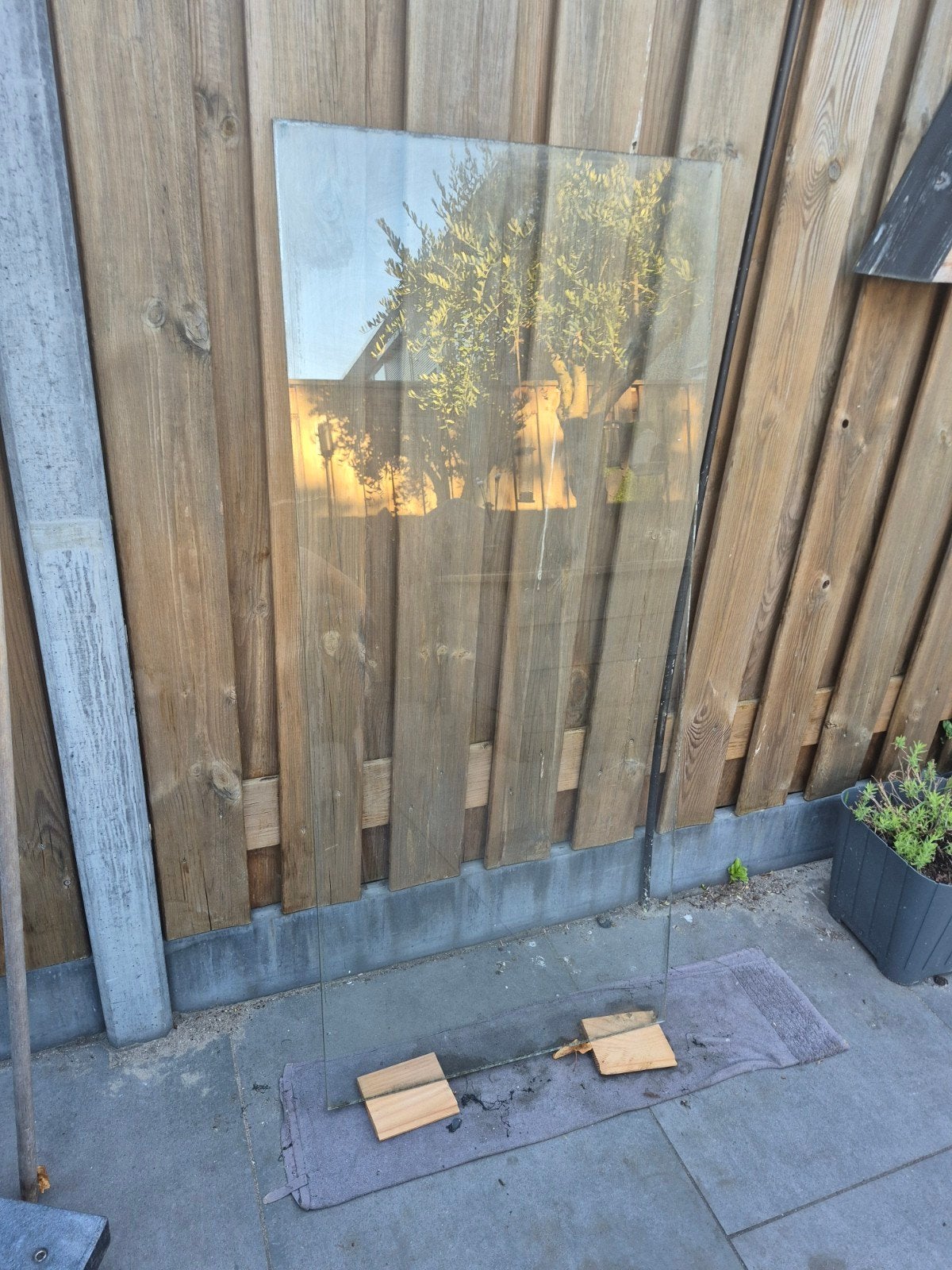 Gelaagd glas voor een lichtstraat 4mm - 136x58.5 cm, Ophalen, Gebruikt, Minder dan 80 cm, 120 tot 160 cm