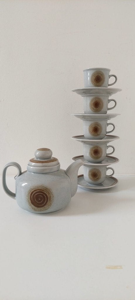 Vintage jaren 70 theepot kopjes servies  Winterling Bavaria, Antiek en Kunst, Ophalen of Verzenden