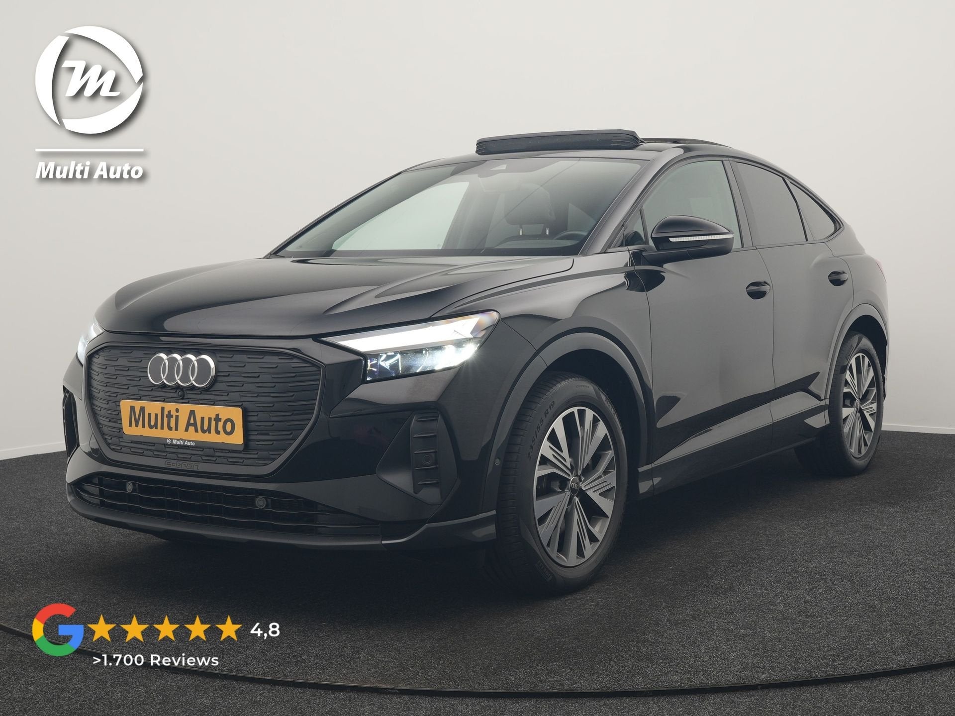 Audi Q4 Sportback e-tron 40 Advanced edition 82 kWh 204pk De, Auto's, Audi, Automaat, Gebruikt, Zwart, Q4 e-tron