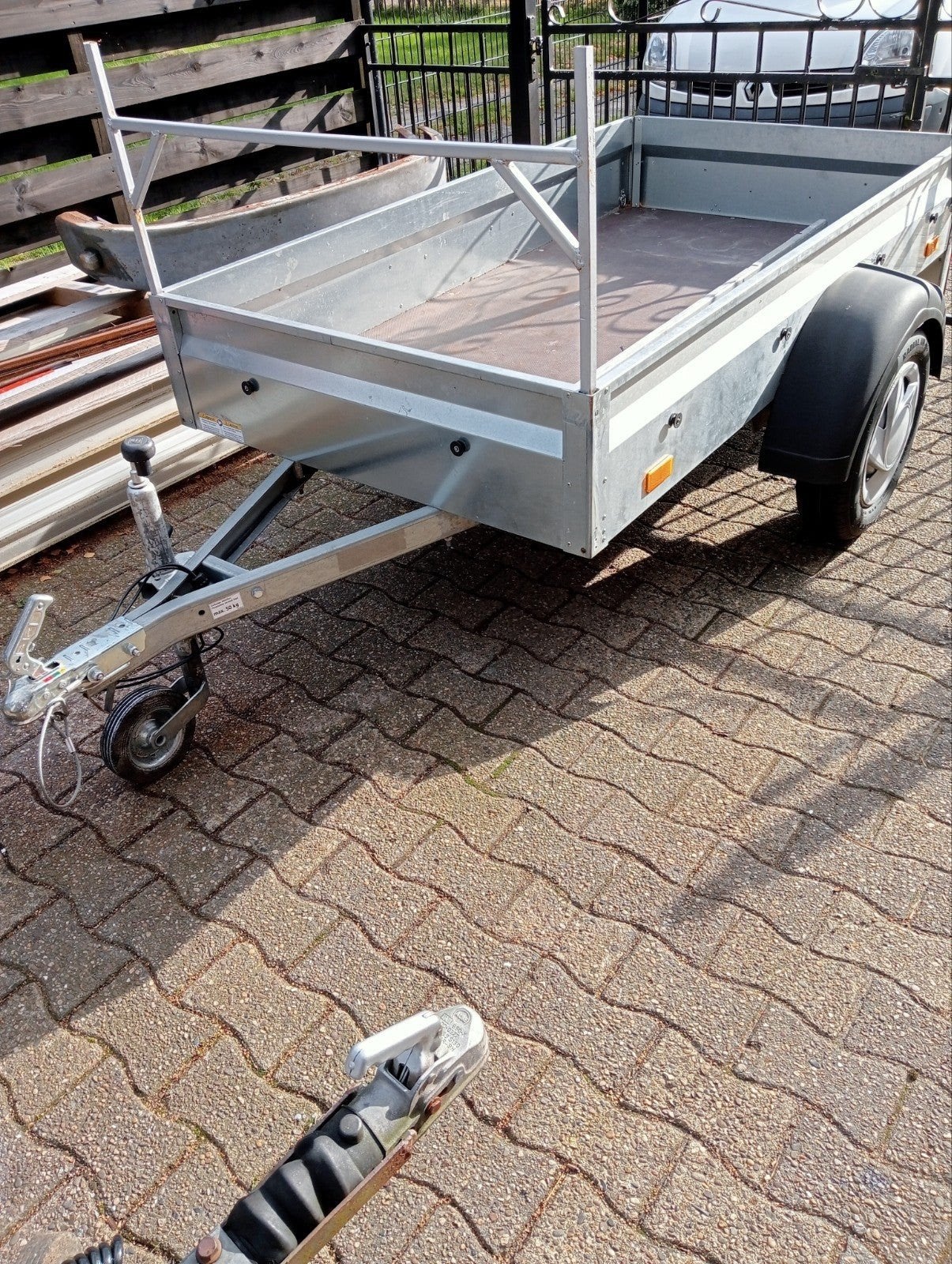 aanhanger aluminium, 100 liter of meer, Ophalen of Verzenden, Zo goed als nieuw, Transportkar