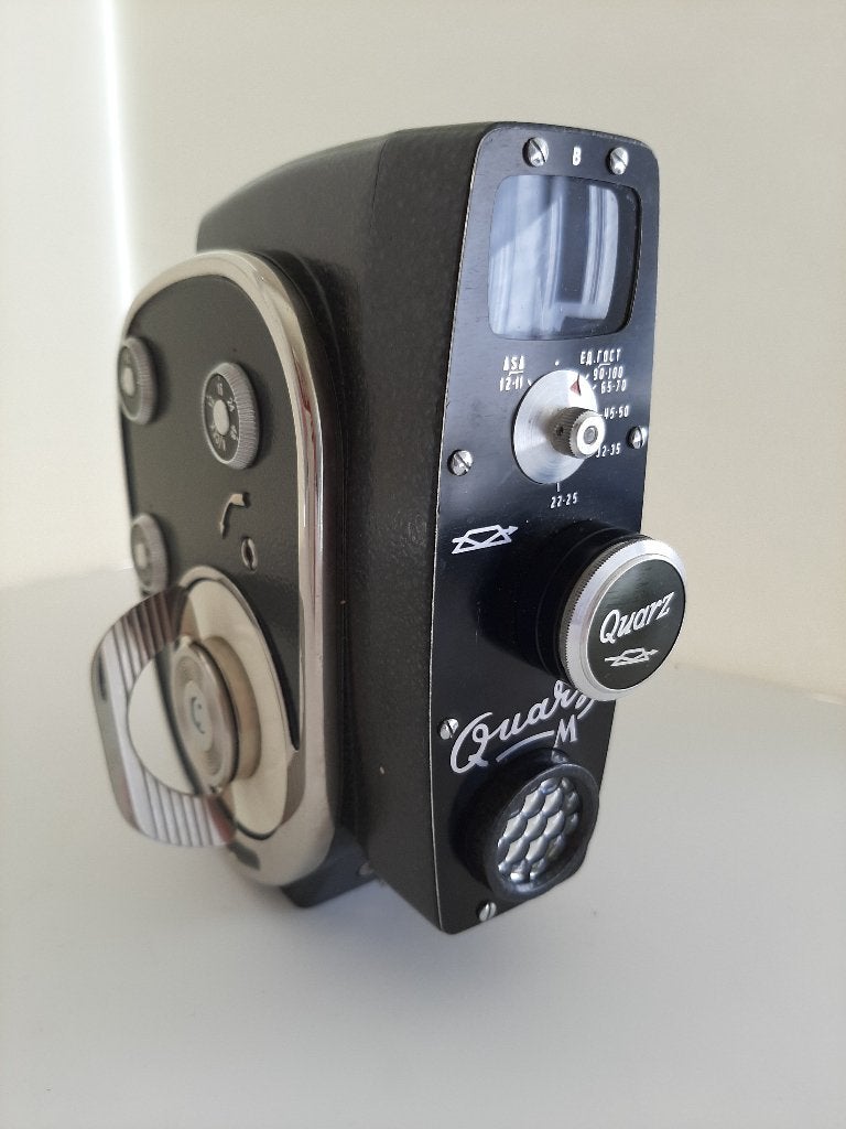 Vintage opwindbare filmcamera Quarz M, Ophalen of Verzenden, 8mm, Camera