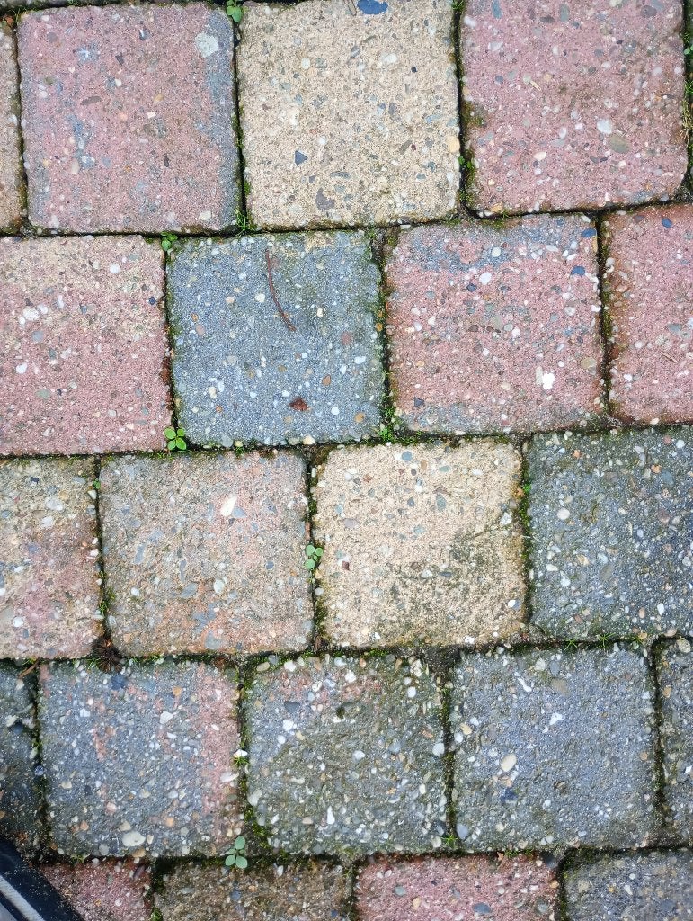 Gratis getrommelde tuinstenen (circa 22m2), Tuin en Terras, Ophalen, Gebruikt, Klinkers, 10 m² of meer