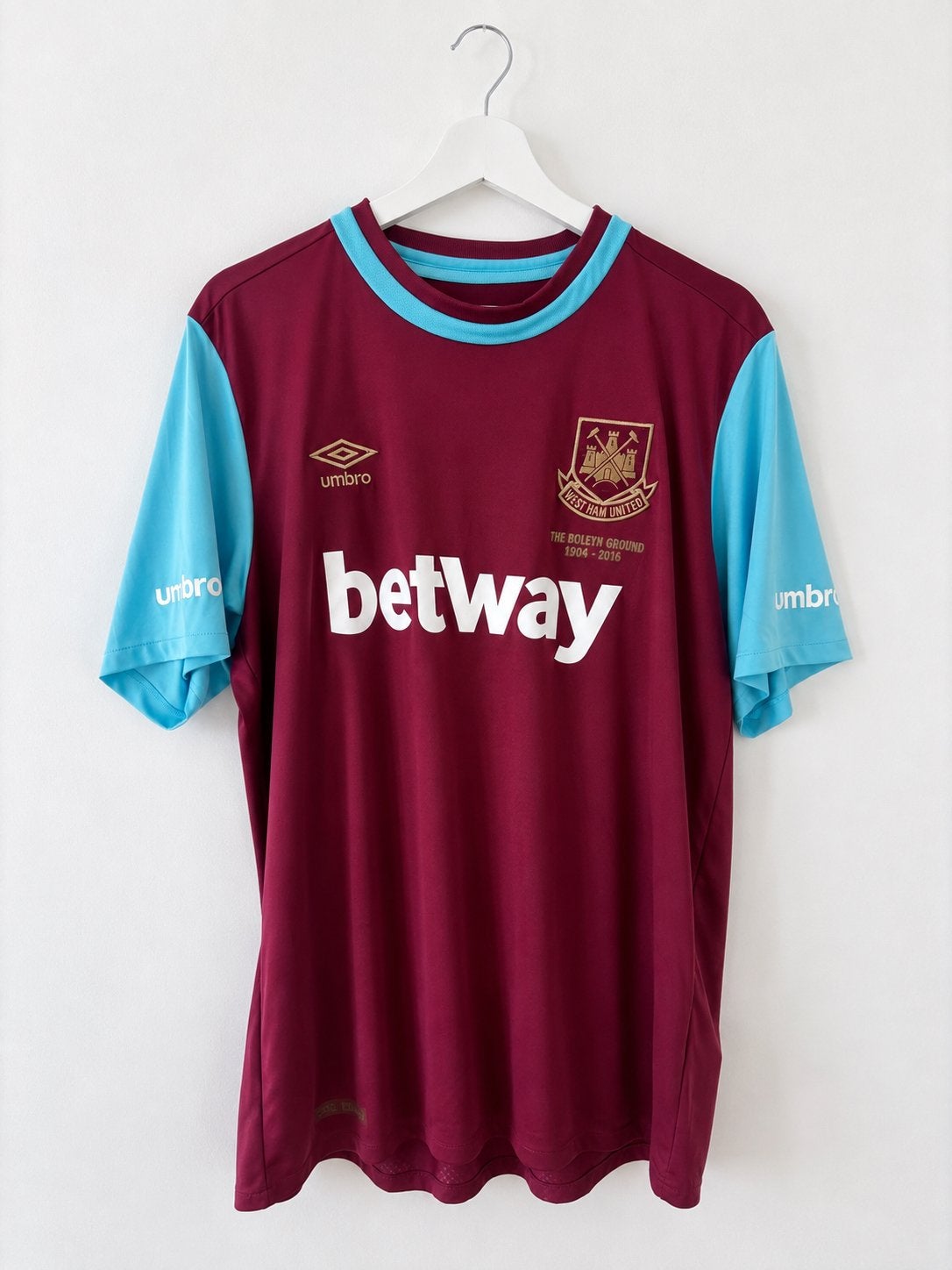 West Ham United Thuisshirt 2015/2016 - Maat XL, Maat XL, Ophalen of Verzenden, Zo goed als nieuw, Shirt