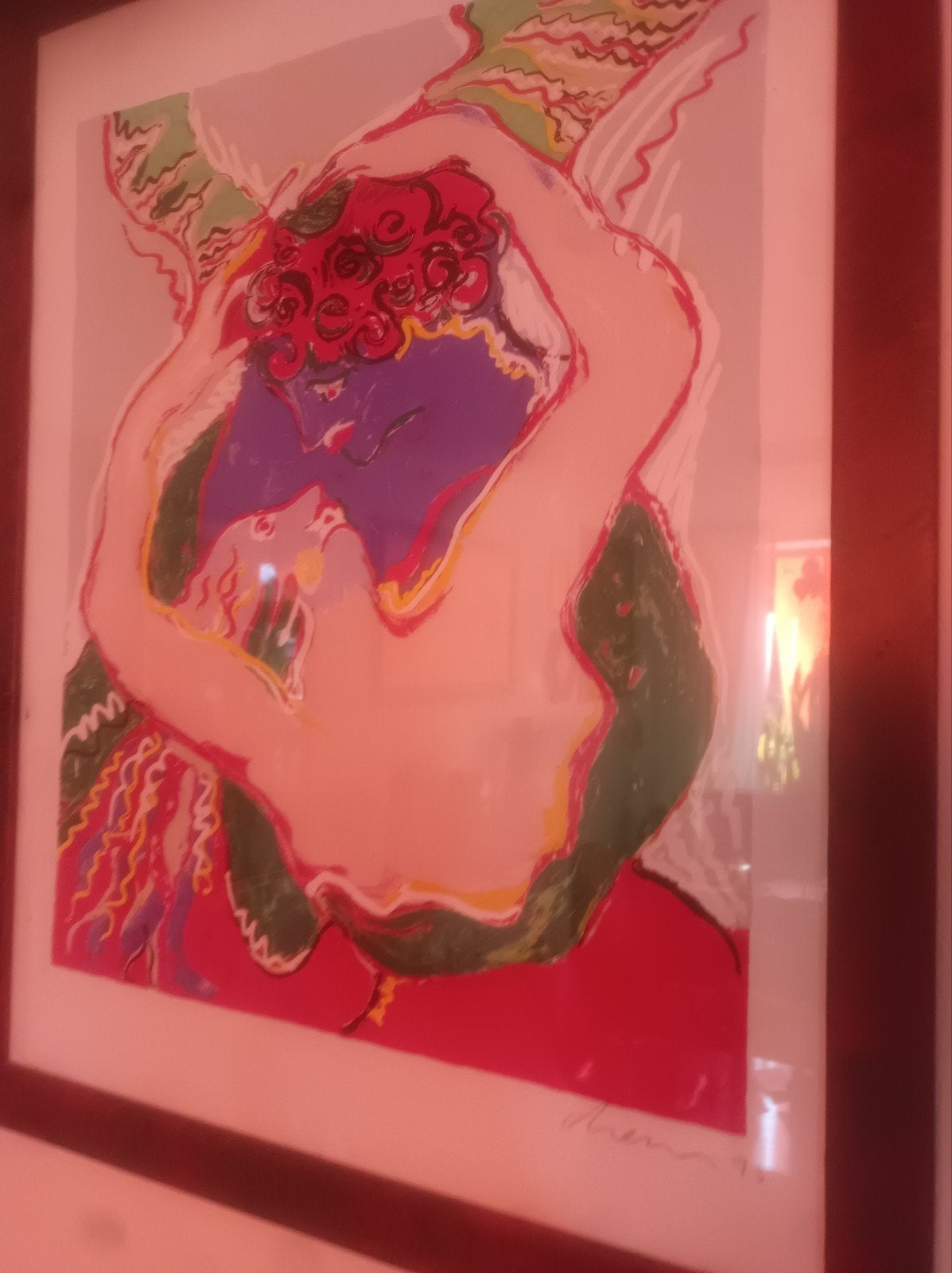 Peter Diem. //Heavenly Love 60/80, Antiek en Kunst, Kunst | Schilderijen | Modern, Ophalen of Verzenden