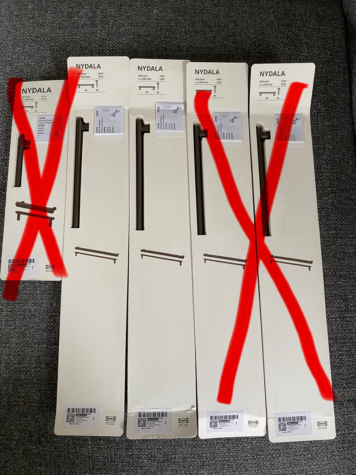 IKEA NYDALA handgrepen bronskleurig, Ophalen of Verzenden, Nieuw