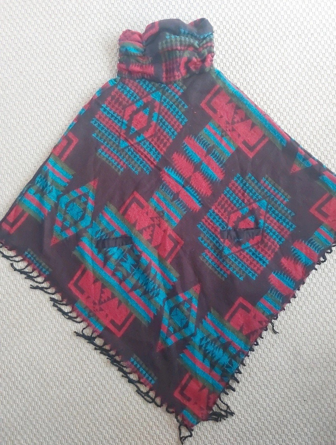 Fairtrade Handgemaakte Poncho - Universele Maat, Kleding | Dames, Two Sisters, Ophalen of Verzenden, Zo goed als nieuw