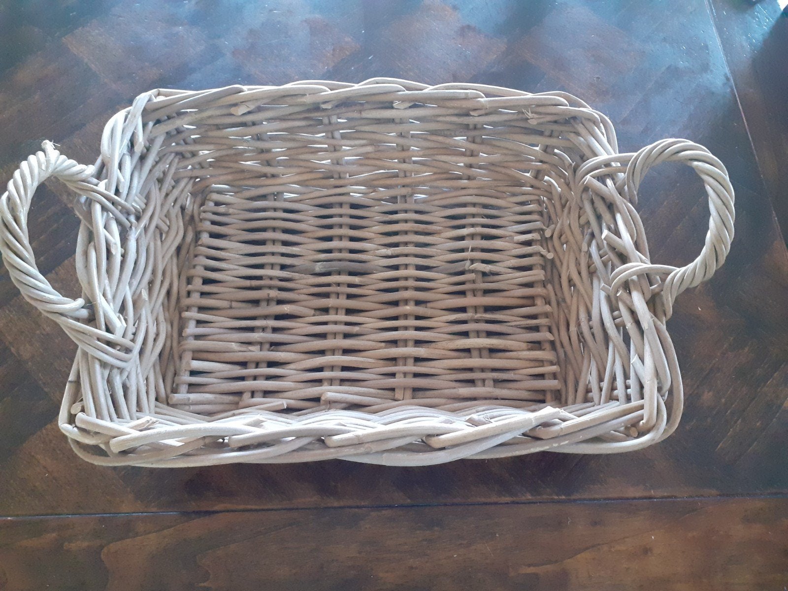 Rotan mand, Gebruikt, Gevlochten, Mand, Ophalen of Verzenden