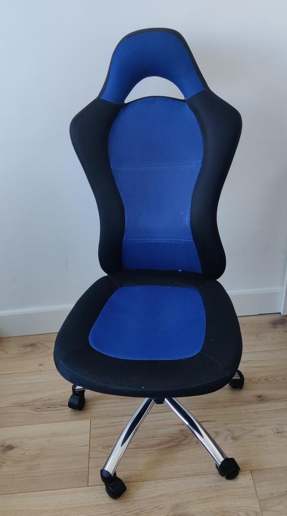 Gaming bureaustoel van JYSK - Blauw/Zwart, Ophalen of Verzenden, Gaming bureaustoel, Zo goed als nieuw, Blauw