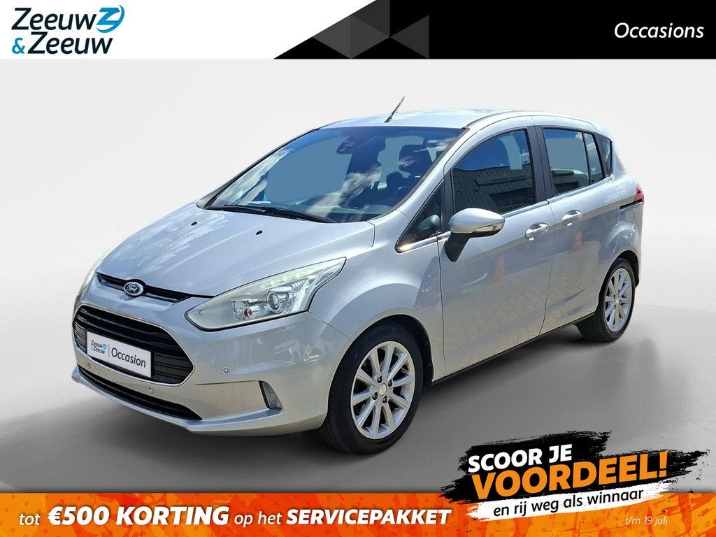 Ford B-Max 1.0 EcoBoost Titanium | Trekhaak | Cruise control, Auto's, Ford, Voorwielaandrijving, Gebruikt, 750 kg, Origineel Nederlands
