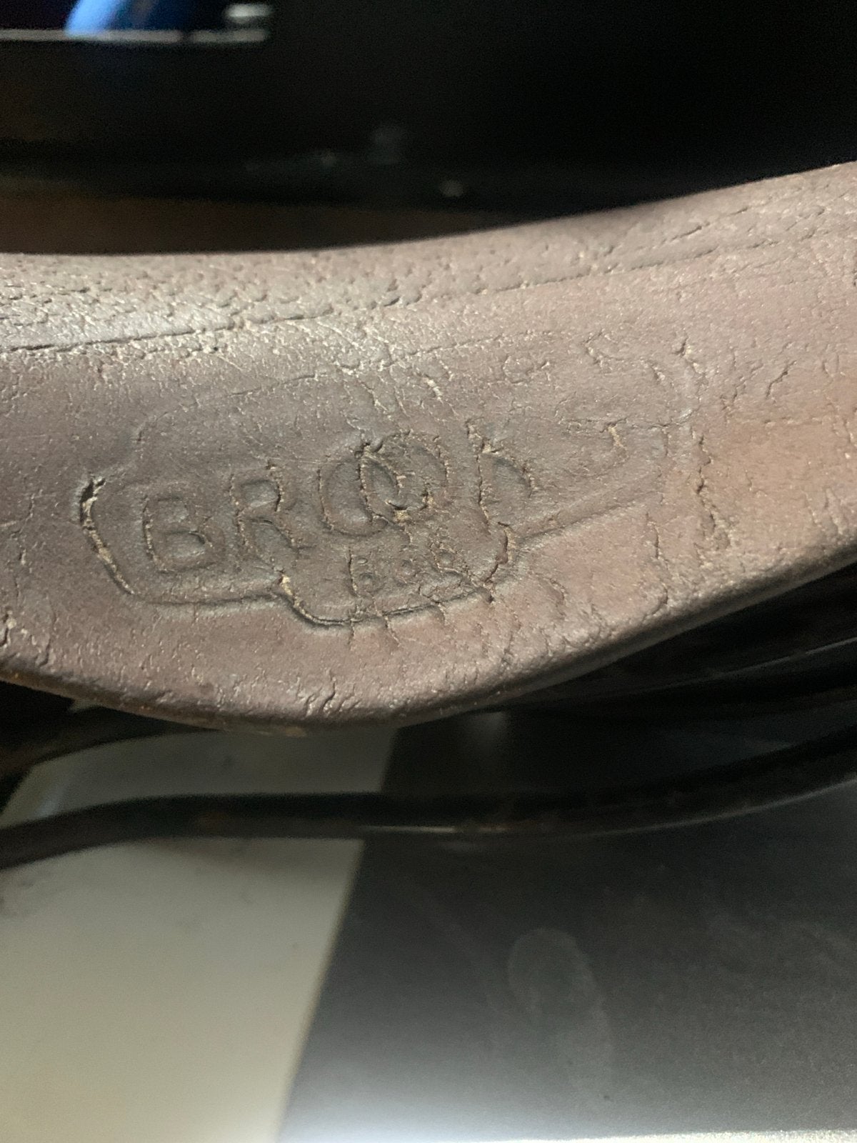 Brooks B66 Zadel - Klassiek Lederen Fietszadel met Veren, Gebruikt, Leer, Ophalen of Verzenden, Zadel