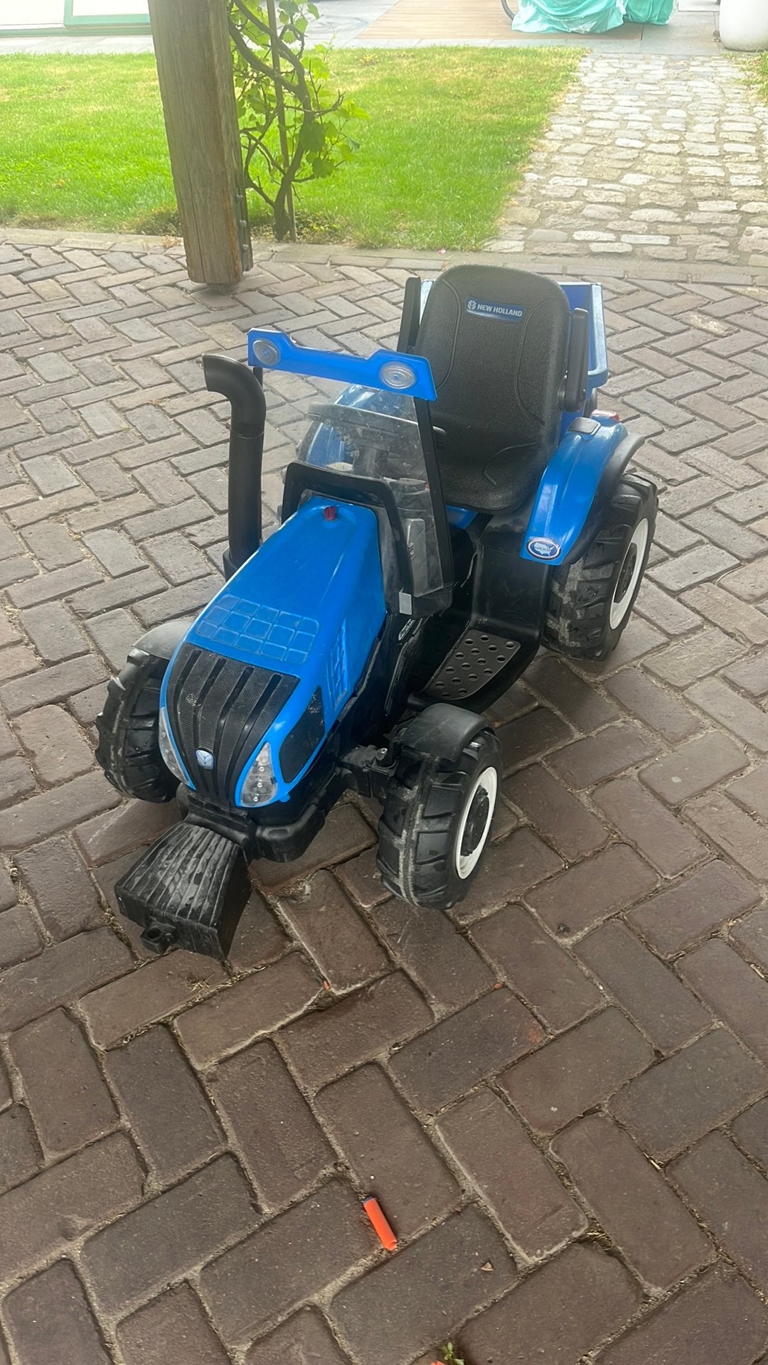 Peg perego electrische tractor new holland, Kinderen en Baby's, Speelgoed | Buiten | Skelters, Ophalen, Zo goed als nieuw, Overige merken