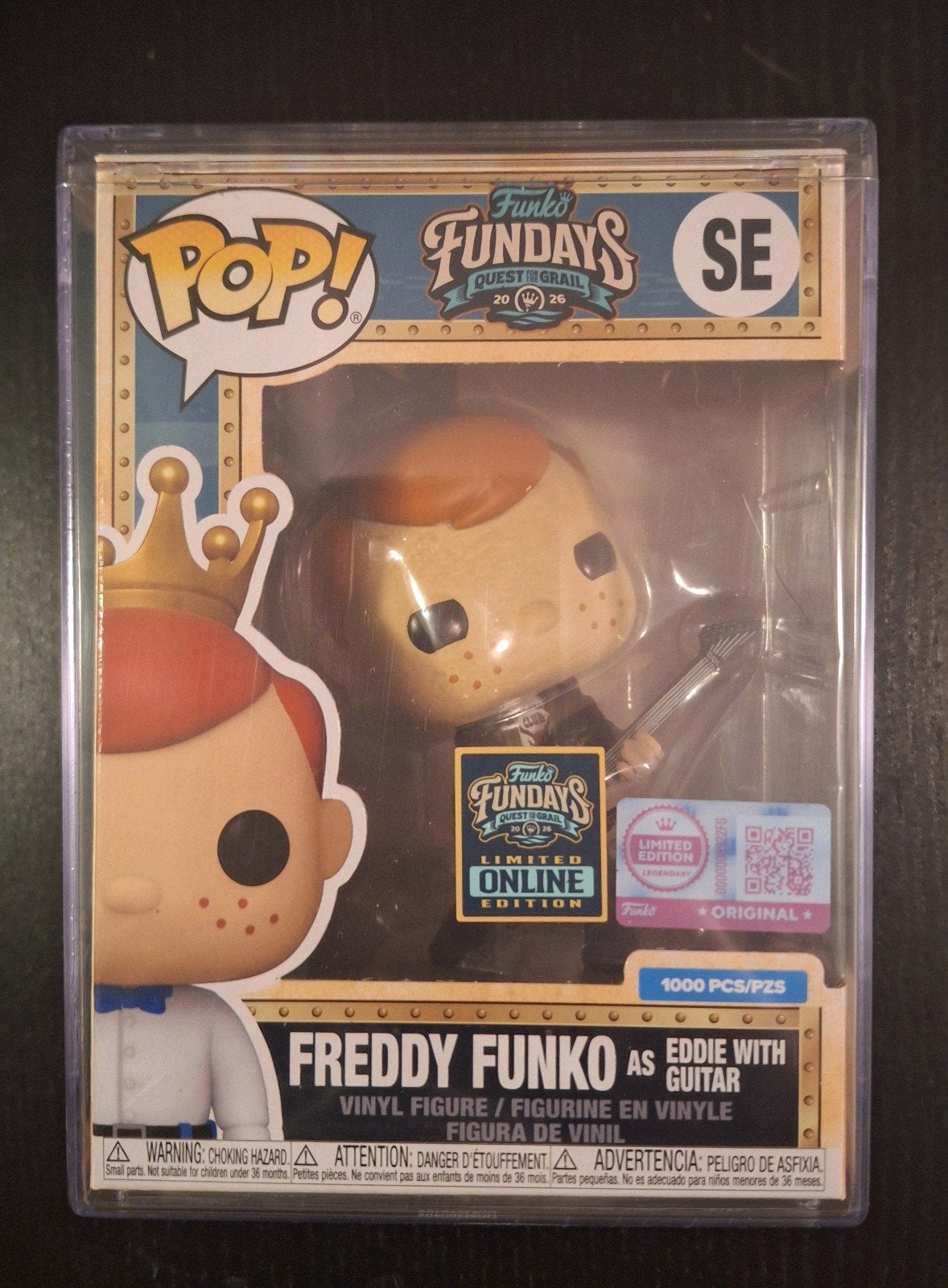 Freddy funko as Eddie with guitar (le 1000), Ophalen of Verzenden