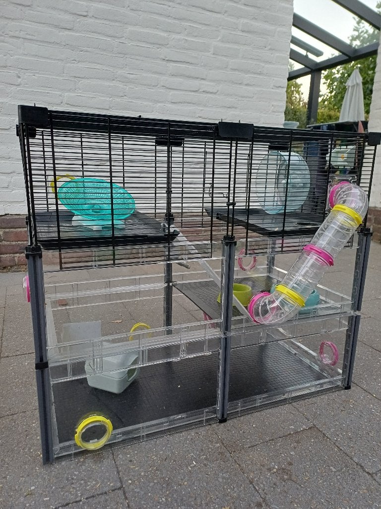 Groot hamsterhok, Gebruikt, Minder dan 75 cm, Ophalen, Minder dan 60 cm