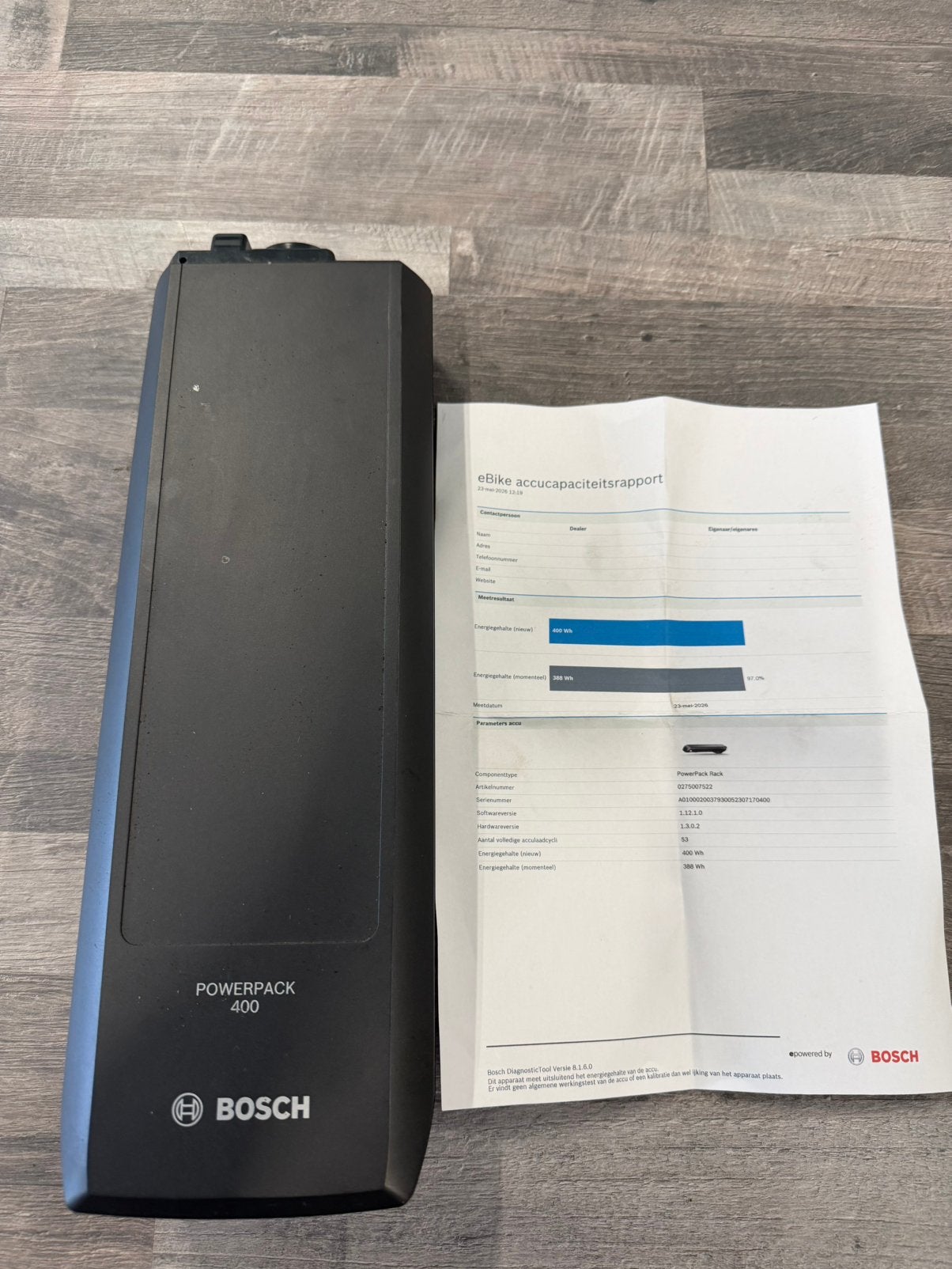 Bosch powerpack bagagedrager 400WH 2023 met test rapport, Ophalen of Verzenden, Zo goed als nieuw
