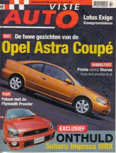 Autovisie 17 2000 : Subaru Impreza WRX - Opel Astra Coupe, Ophalen of Verzenden, Gelezen, Algemeen