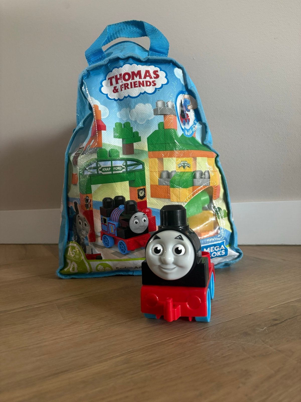 Thomas & Friends Mega Bloks Bouwset met Thomas de Trein, Ophalen, Zo goed als nieuw